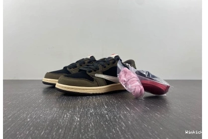 (KIDS)TRAVIS JORDAN 1 CQ4277-0011 'MOCHA' SCOTT AIR LOW X 1107